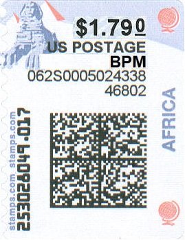 Stamp, Sphinx and Pyramids, United States of America,  