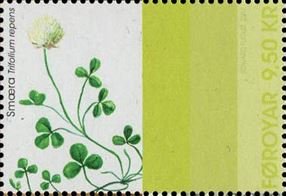 Stamp, Smæra, Faroe Islands,  , Flowers, Textile, Textile Industry