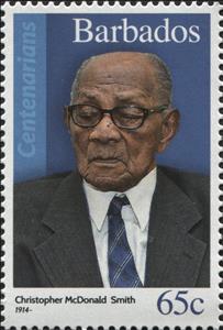 Stamp, Christopher McDonald Smith (1914-), Barbados,  
