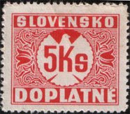Stamp, Postage due Stamps II, Slovakia,  