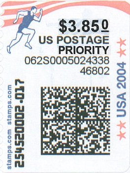 Stamp, Running, United States of America,  