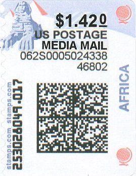 Stamp, Sphinx and Pyramids, United States of America,  