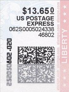 Stamp, George Washington and Flag, United States of America,  