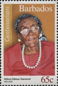 Stamp, Aldora Yearwood (1915-2015), Barbados,  