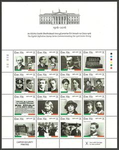 Mini Sheet, The 100th Anniversary of the Easter Rising 1916, Ireland,  , Freedom Fighters