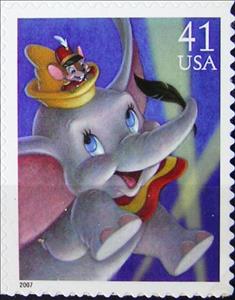 Stamp, Magic Dumbo - Self Adhesive, United States of America,  , Disney