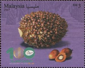 Souvenir Sheet, Palm fruit cluster, Malaysia,  , Agriculture, Crops, Fruits, Palm-trees