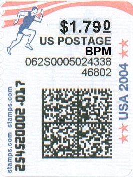 Stamp, Running, United States of America,  
