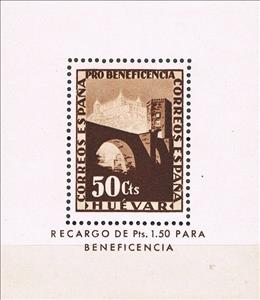 Souvenir Sheet, Huévar - HB Pro-Beneficiencia, Spain,  