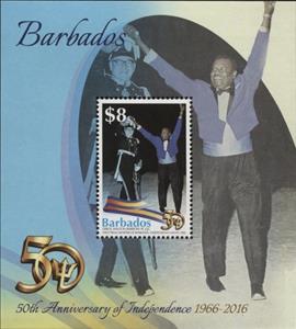 Souvenir Sheet, Errol Walton Barrow PC, QC, Barbados,  
