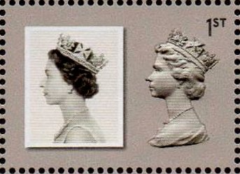 Stamp, Photograph by John Hedgecoe (August 1966), United Kingdom of Great Britain & Northern Ireland,  , Crowns and Coronets, Famous People, Heads of State, Queens, Royalty, Stamps, Women