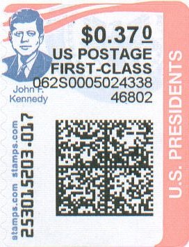 Stamp, John F. Kennedy, United States of America,  