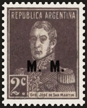 José Francisco de San Martín (1778-1850), ovpt. “M.M.”