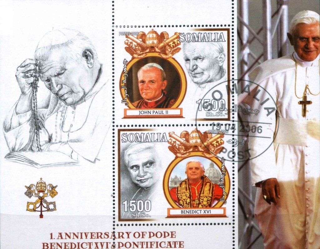 Popes John Paul II and Benedict XVI