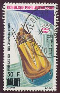 Stamp, 1979 Surcharges, Benin,  , Bobsleigh, Olympic Games