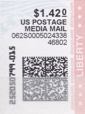 Stamp, Eagle and Flag, United States of America,  