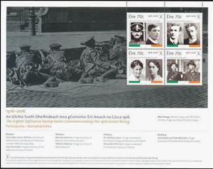 Souvenir Sheet, The 100th Anniversary of the Easter Rising 1916, Ireland,  , Freedom Fighters