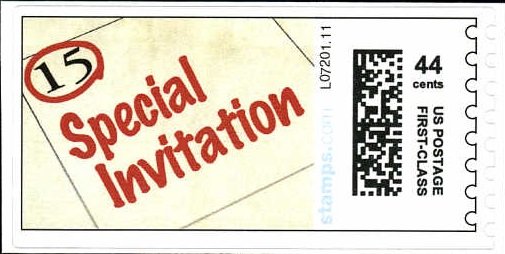 Special Invitation and circled 15 on calendar