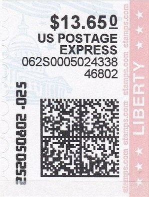 Stamp, Capitol Building and Flag, United States of America,  