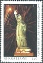 Lighting of the statue