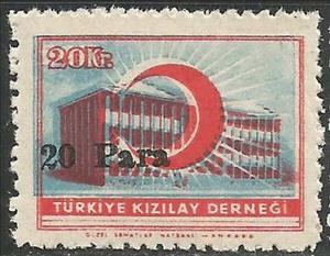 Stamp, Ankara Sanatorium, Turkey,  , Charity, Hospitals, Red Cross and Red Crescent