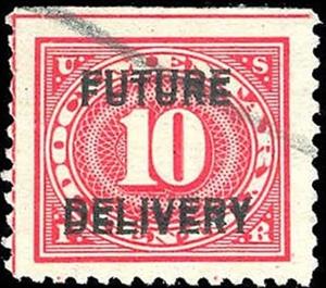 Revenue Stamp, Future Delivery, United States of America,  , Numbers