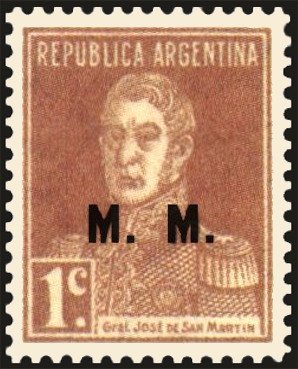 José Francisco de San Martín (1778-1850), ovpt. “M.M.”