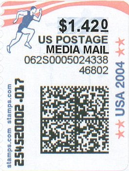 Stamp, Running, United States of America,  