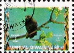 Stamp, Bird, Umm al-Qiwain,  , Animals (Fauna), Birds