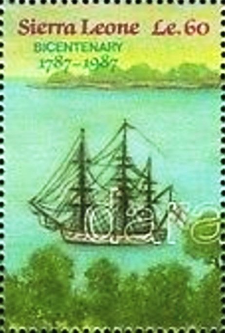Tall Ship in Harbor, Freetown