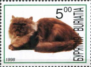 Stamp, Cats, Cinderellas,  , Animals (Fauna), Cats