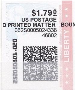 Stamp, George Washington and Flag, United States of America,  