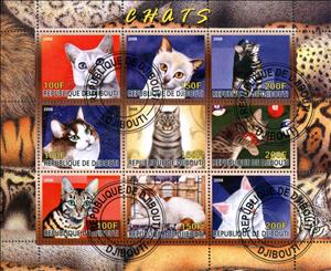 Mini Sheet, Cats, Cinderellas,  , Animals (Fauna), Cats