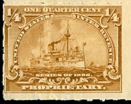 Revenue Stamp, Proprietary/Battleship, United States of America,  , Ships