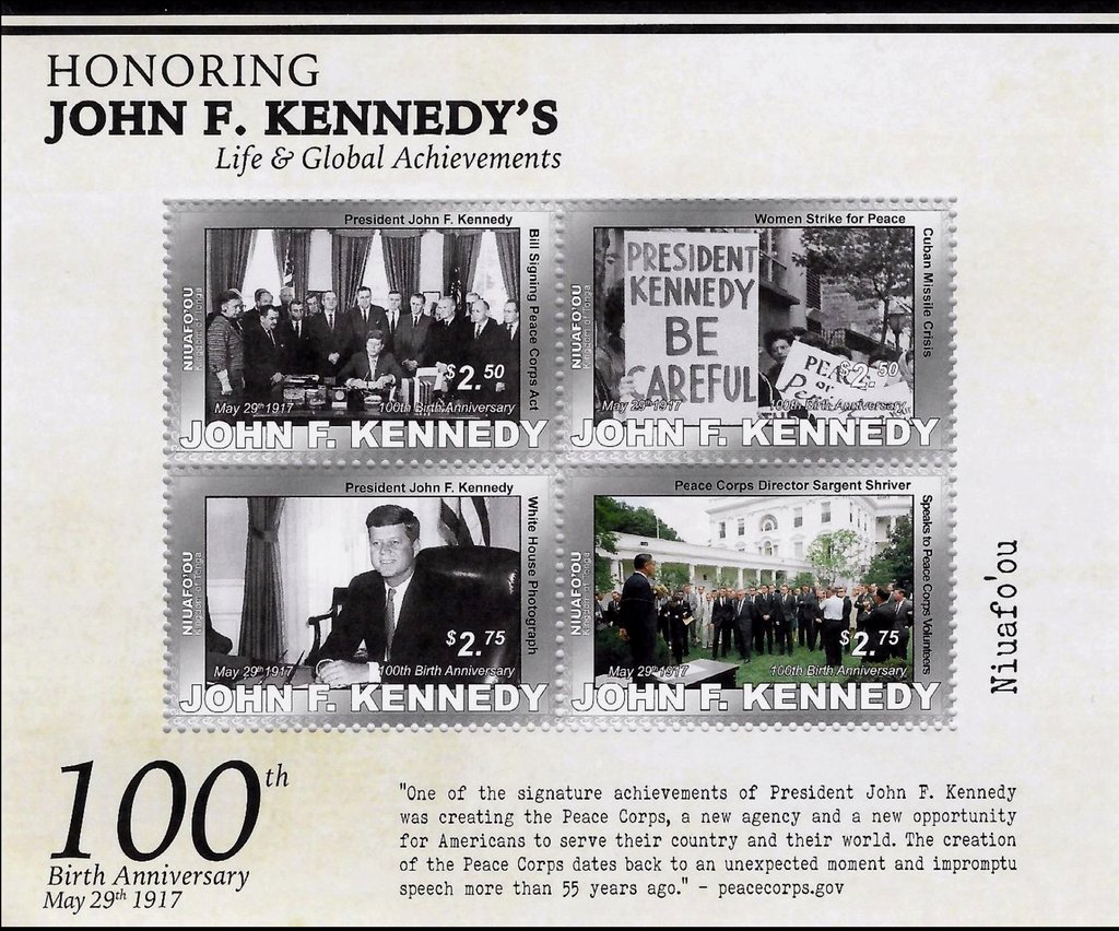 100th birthday of John F. Kennedy