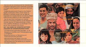 Booklet Pane, UN50 Booklet Pane 4, UNO Vienna,  , People, U.N.O.
