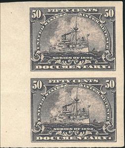 Revenue Stamp, Documentary/Battleship, United States of America,  , Ships