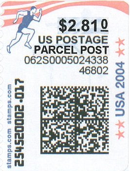 Stamp, Running, United States of America,  