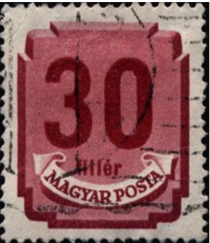 Postage due, size 17x21 mm