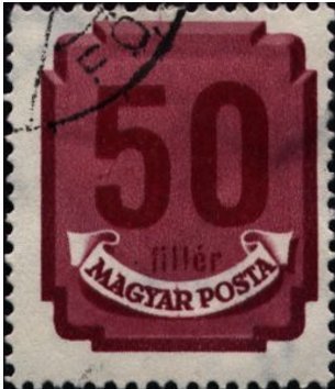 Postage due, size 17x21 mm