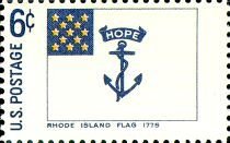 Stamp, Rhode Island, 1775, United States of America,  