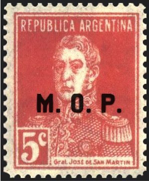 Francisco de San Martín (1778-1850), ovpt. "M.O.P."