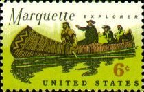 Father Marquette and Louis Jolliet Exploring the Mississippi
