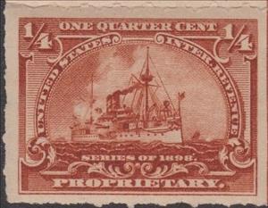 Revenue Stamp, Proprietary/Battleship, United States of America,  , Ships