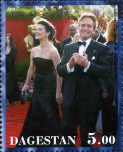 Stamp, Catherine Zeta-Jones and Michael Douglas, Cinderellas,  , Actors, People