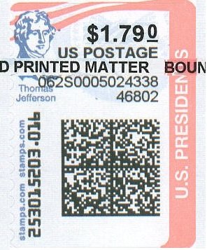 Stamp, Thomas Jefferson, United States of America,  