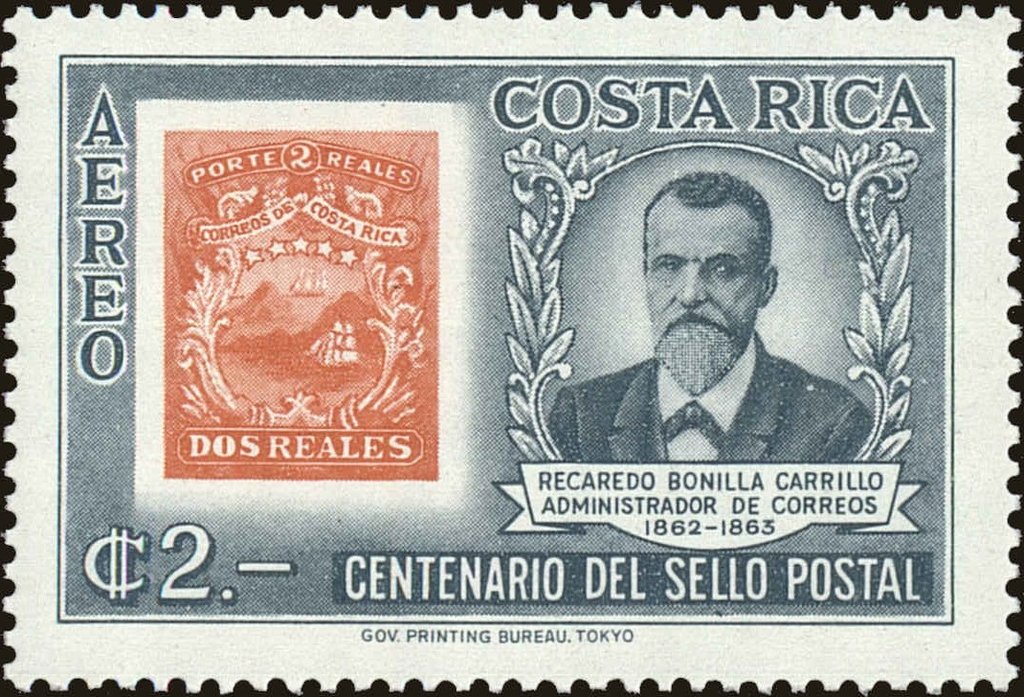 Stamp of 1863 and Recaredo Bonilla Carrillo