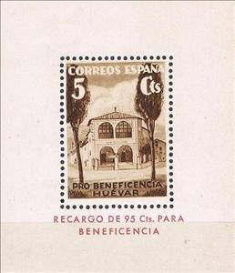 Souvenir Sheet, Huévar - HB Pro-Beneficiencia, Spain,  
