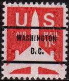 Stamp, Silhouette of Jet Airliner, United States of America,  