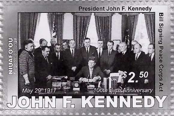 Pres. J. F. Kennedy signing Peace Corps Act